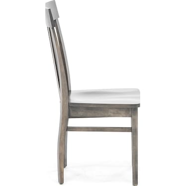 Venice Slat Back Side Chair in Mineral