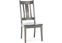 l j gascho grey inch standard seat height side chair   