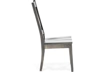 l j gascho grey inch standard seat height side chair   