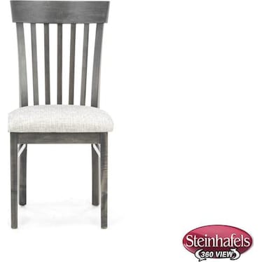 Venice Slat Back Upholstered Side Chair in Mineral