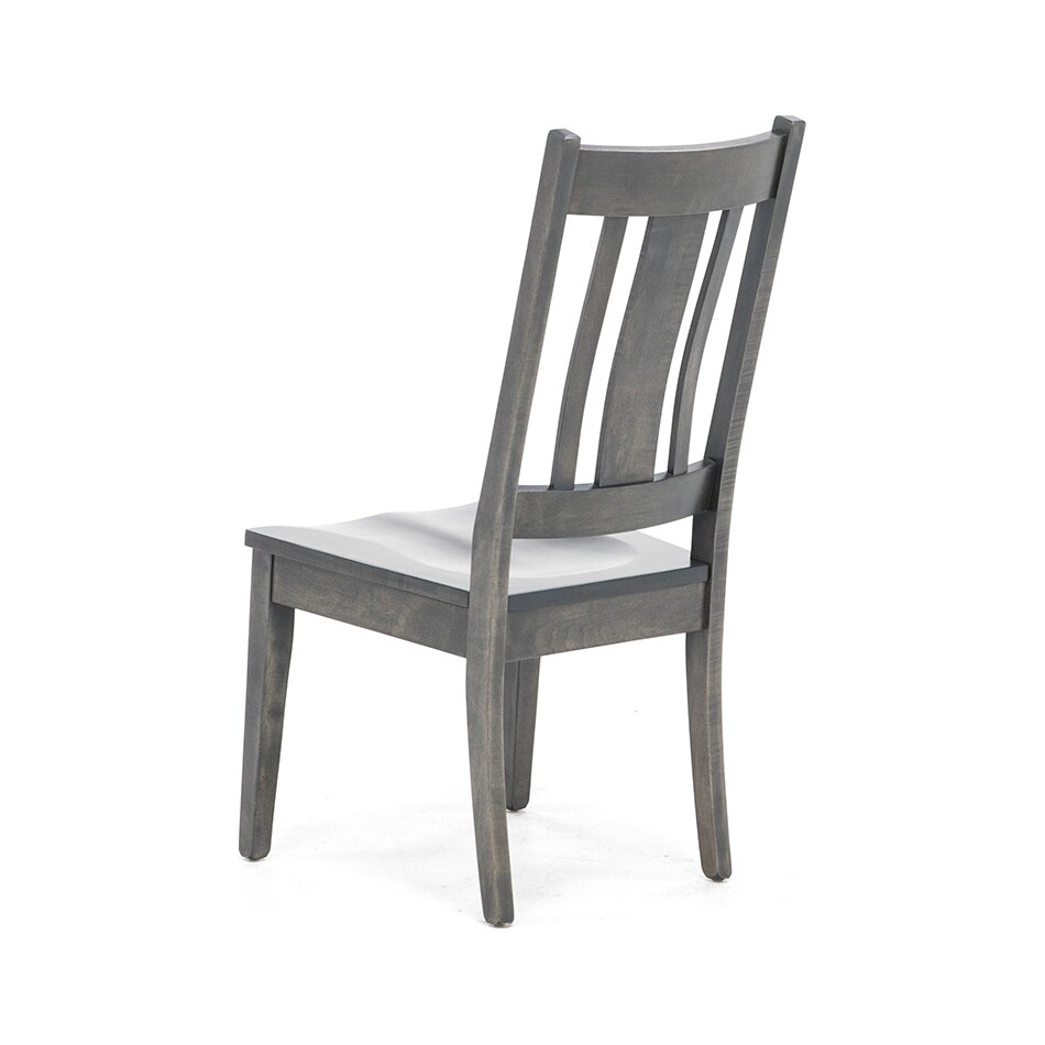 l j gascho grey standard height side chair   