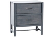 l j gascho grey two drawer   