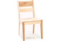 l j gascho natural m  inch standard seat height side chair   