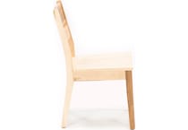 l j gascho natural m  inch standard seat height side chair   