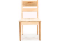 l j gascho natural m  inch standard seat height side chair   