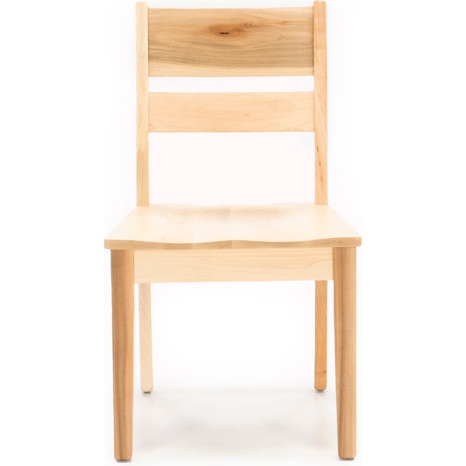 l j gascho natural m  inch standard seat height side chair   