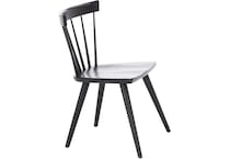 l j gascho onyx m  inch standard seat height side chair   