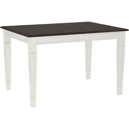 Anniversary II 48-60" Standard Height Table in Mineral Ivory