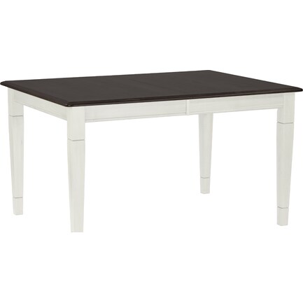 Anniversary II 54-72" Standard Height Table in Mineral Ivory