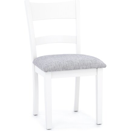 Carson Upholstered Side Chair in Crum/Ivory