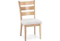 l j gascho tan inch standard seat height side chair   