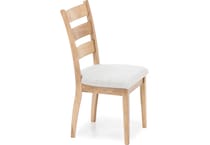 l j gascho tan inch standard seat height side chair   