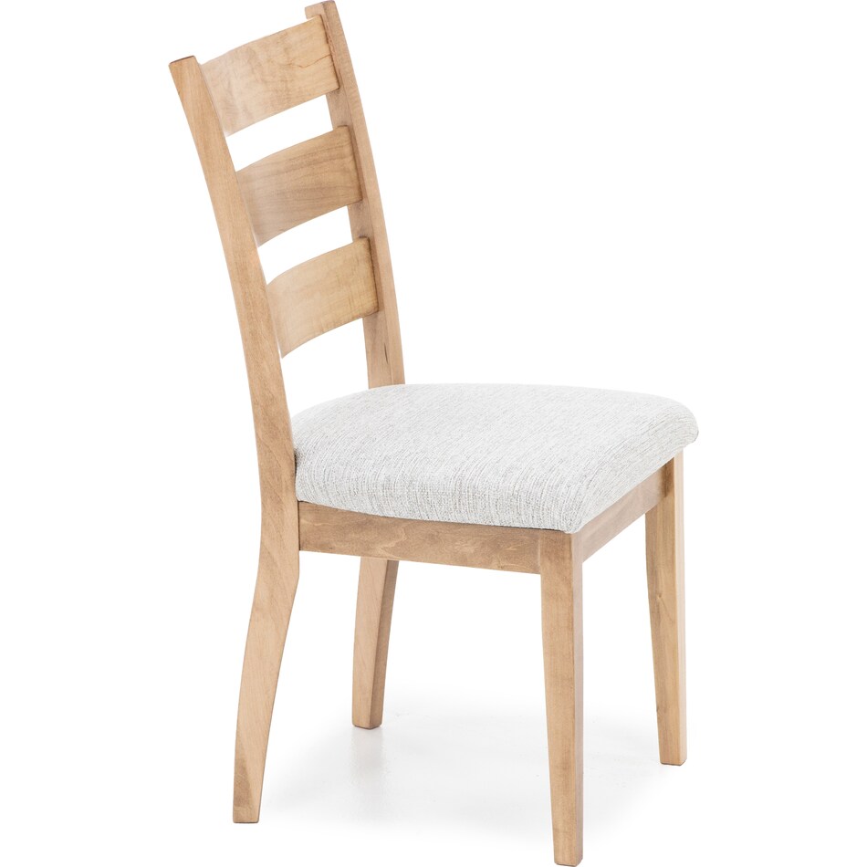 l j gascho tan inch standard seat height side chair   
