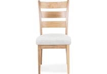 l j gascho tan inch standard seat height side chair   