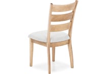 l j gascho tan inch standard seat height side chair   