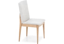 l j gascho tan inch standard seat height side chair   
