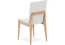 l j gascho tan inch standard seat height side chair   