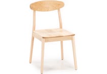 l j gascho tan inch standard seat height side chair   