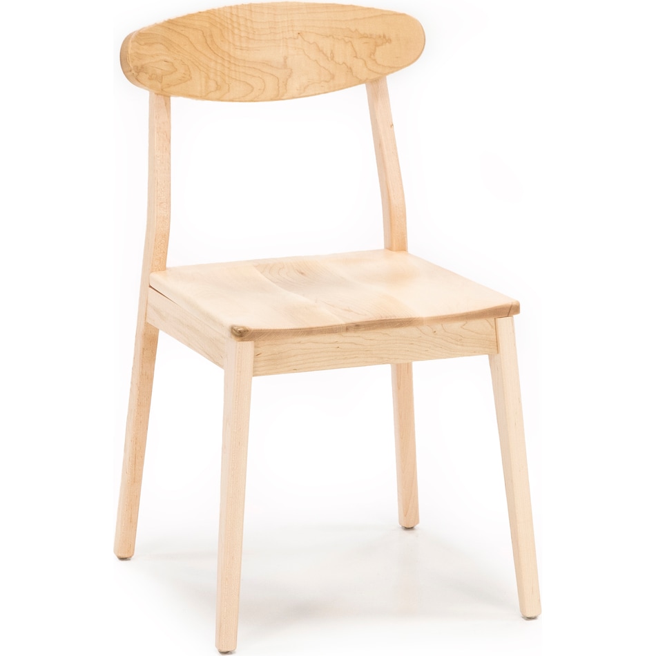l j gascho tan inch standard seat height side chair   