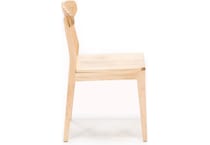 l j gascho tan inch standard seat height side chair   
