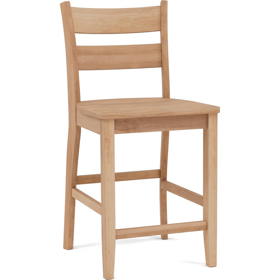 l j gascho tan  inch counter seat height stool   