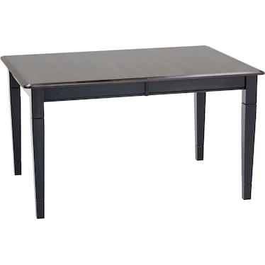 Gascho Anniversary Ii 54-72" Standard Height Table In Walnut/Onyx