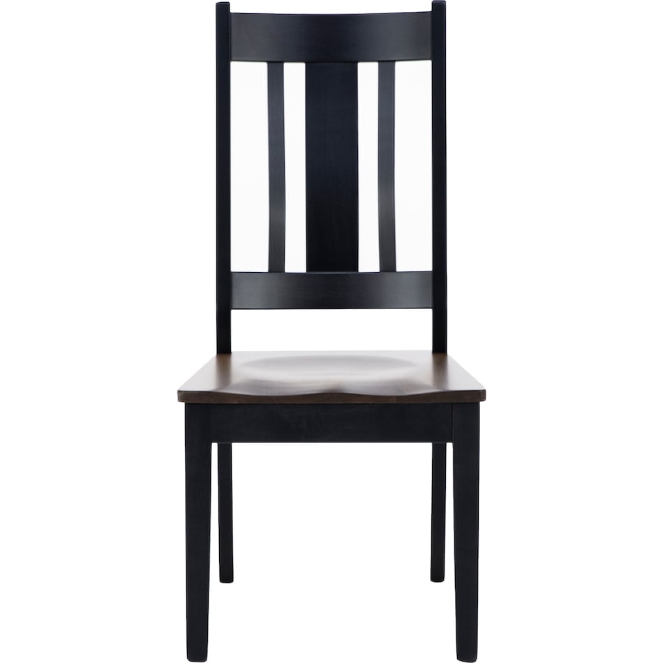 l j gascho walnut onyx inch standard seat height side chair   
