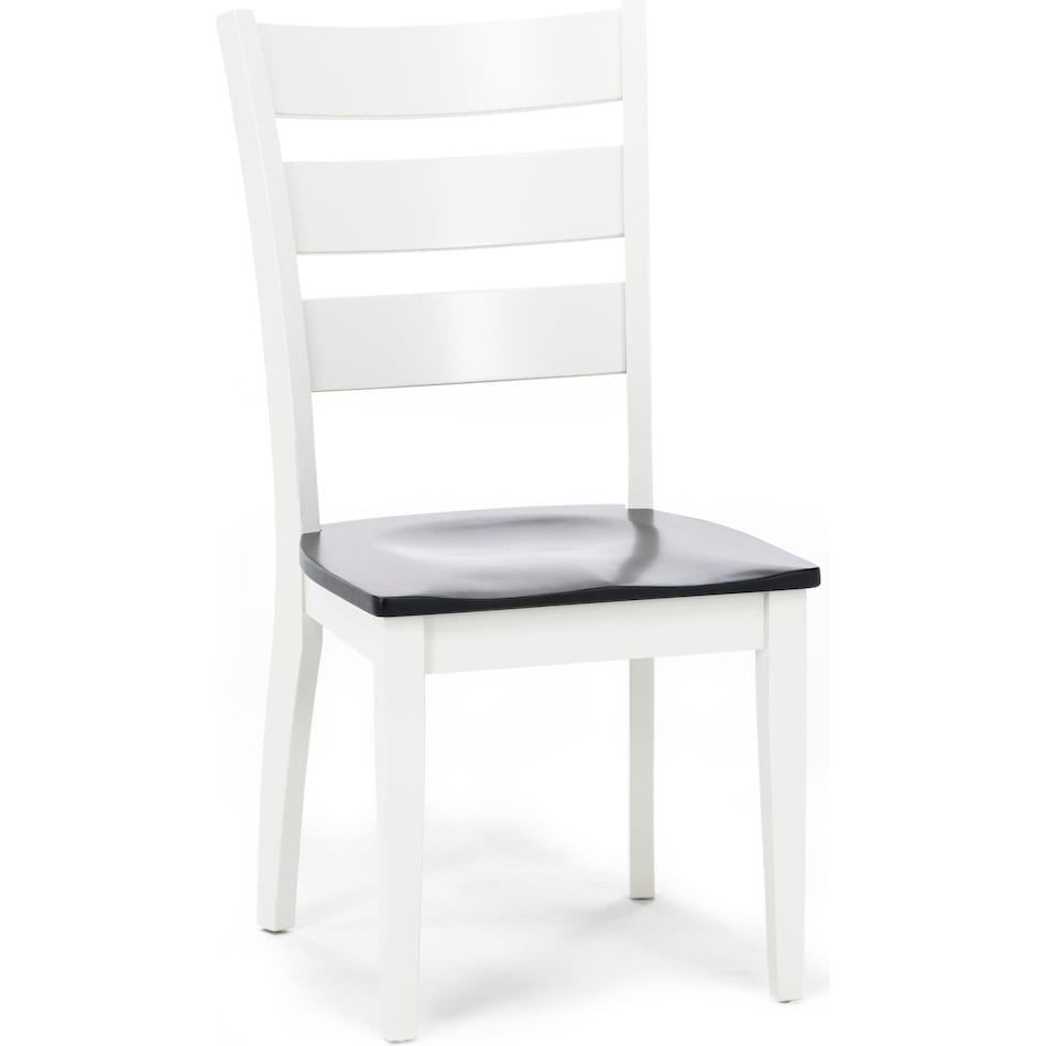 l j gascho white inch standard seat height side chair   