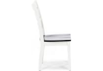 l j gascho white inch standard seat height side chair   