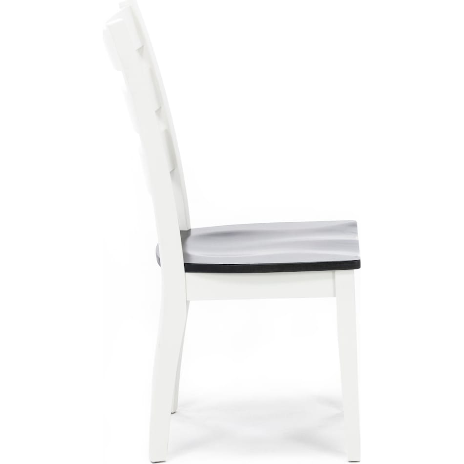 l j gascho white inch standard seat height side chair   
