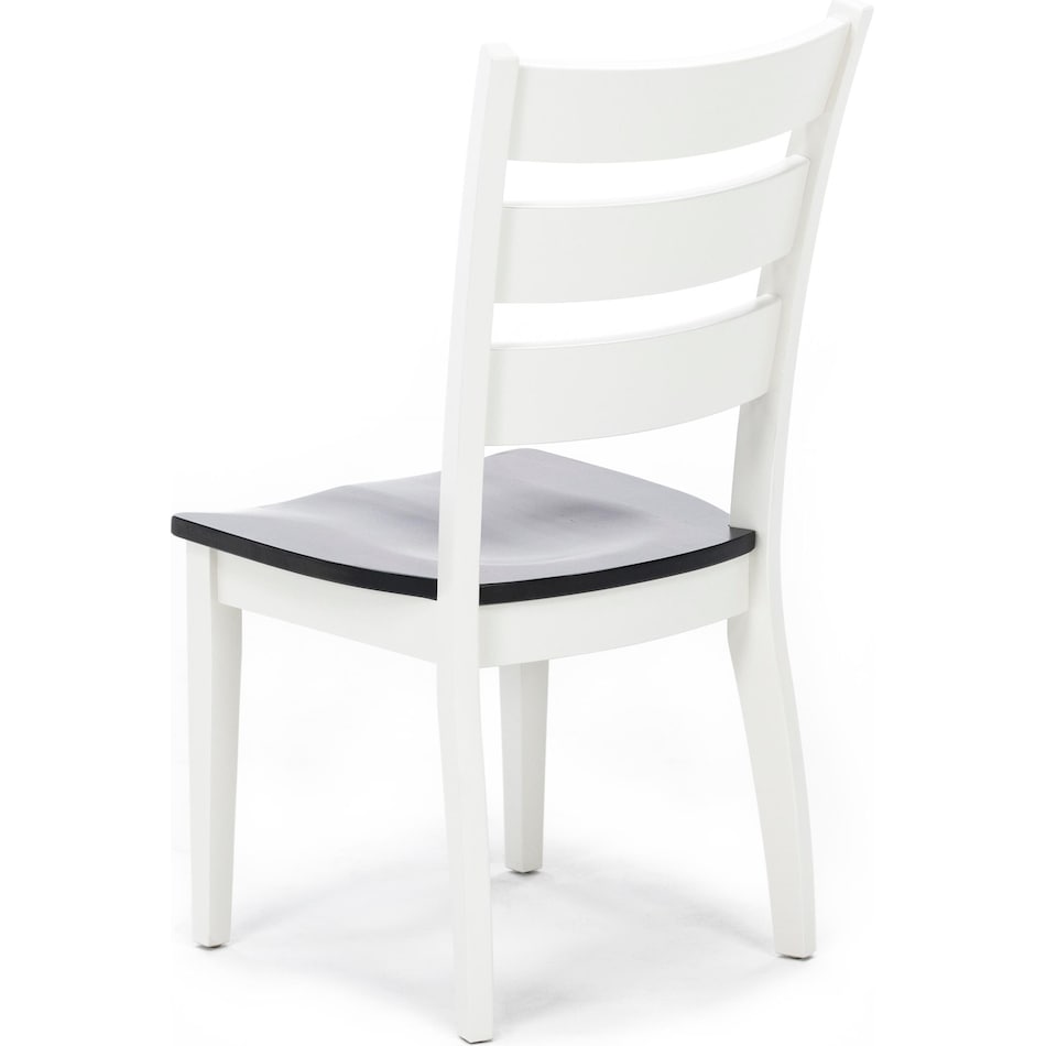 l j gascho white inch standard seat height side chair   