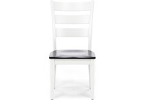 l j gascho white inch standard seat height side chair   