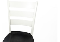 l j gascho white inch standard seat height side chair   