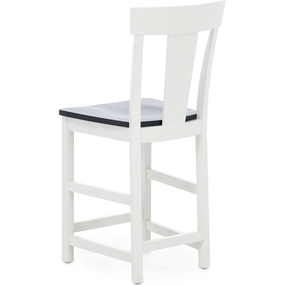l j gascho white  inch counter seat height stool   