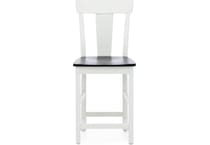 l j gascho white  inch counter seat height stool   