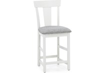 l j gascho white  inch counter seat height stool   