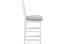 l j gascho white  inch counter seat height stool   