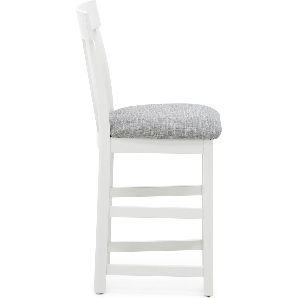 l j gascho white  inch counter seat height stool   