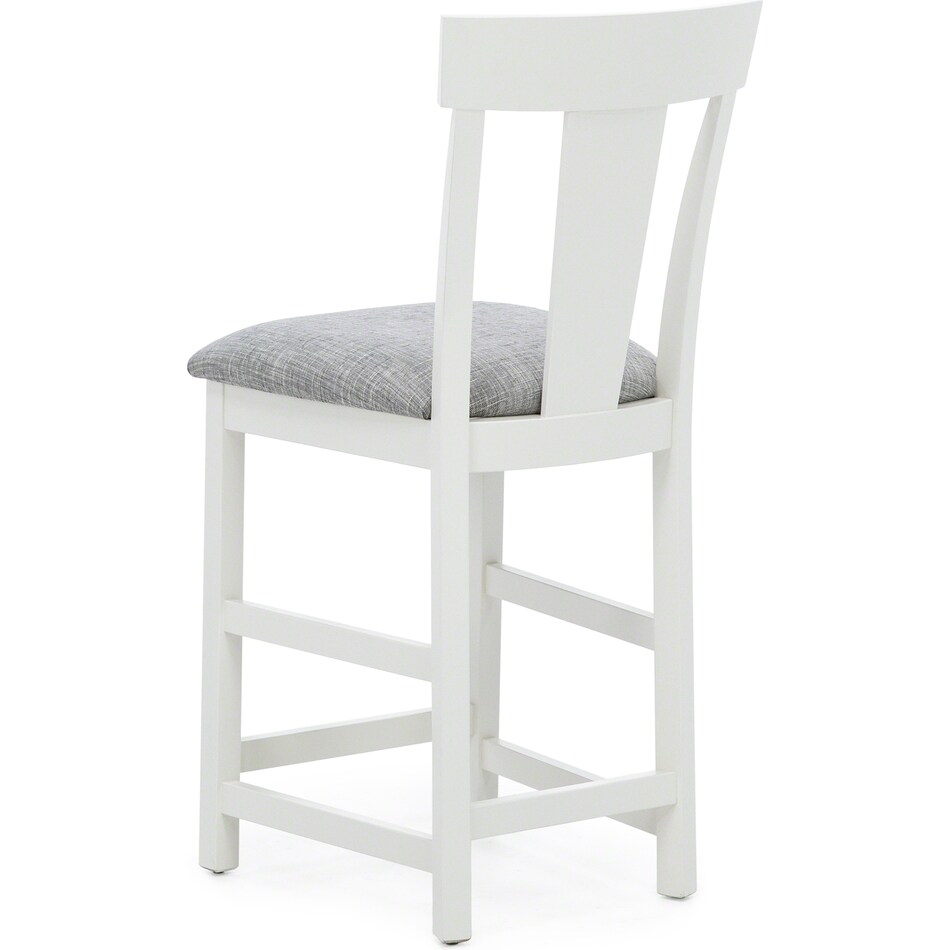 l j gascho white  inch counter seat height stool   