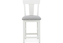 l j gascho white  inch counter seat height stool   