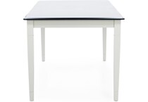 l j gascho white inch counter height rectangle cp  