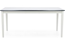 l j gascho white inch counter height rectangle cp  