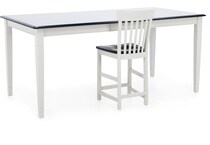 l j gascho white inch counter height rectangle cp  