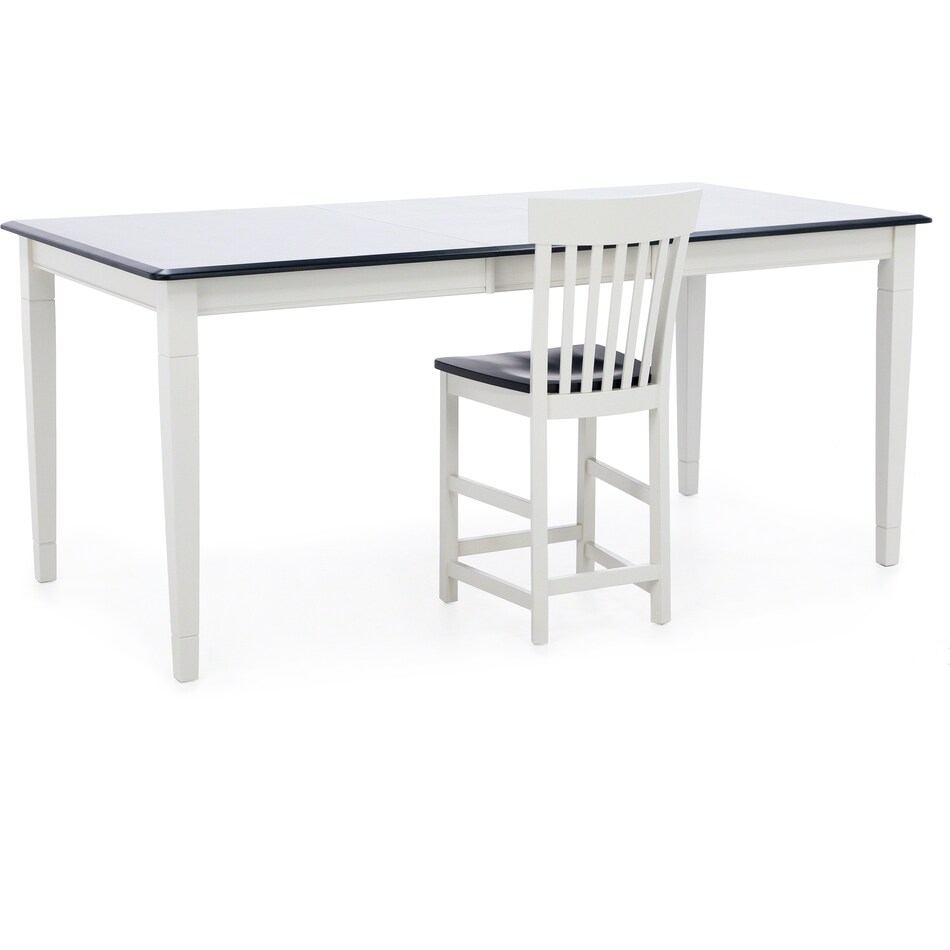 l j gascho white inch counter height rectangle cp  