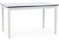 l j gascho white inch counter height rectangle cp  