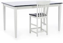 l j gascho white inch counter height rectangle cp  