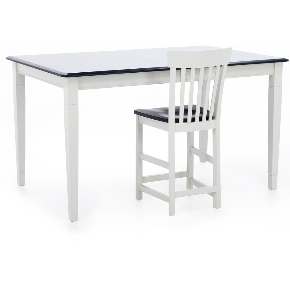l j gascho white inch counter height rectangle cp  
