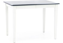 l j gascho white inch counter height rectangle cp  