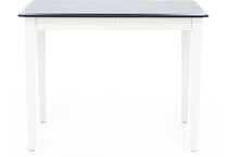 l j gascho white inch counter height rectangle cp  