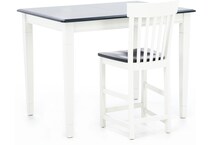 l j gascho white inch counter height rectangle cp  
